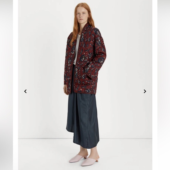 Mansur Gavriel Grosgrain Elegant Slide in Rose Heel Mules - Picture 4 of 15